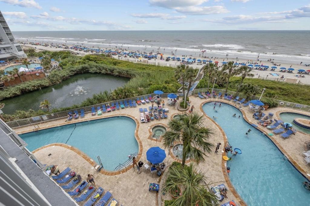 Direct Oceanfront- King Bedroom- Amazing Views/Pools/Hot Tubs/Beach Access/Golf Myrtle Beach Exteriör bild